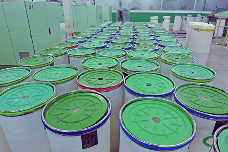 Coarse cotton factory in spinning production lineのeditorial素材