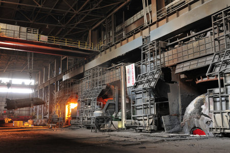 Smelting of metal casting, steel