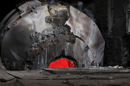 Smelting of metal casting, steelの写真素材