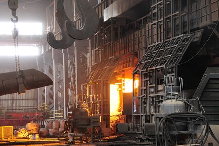 Smelting of metal casting, steelのeditorial素材