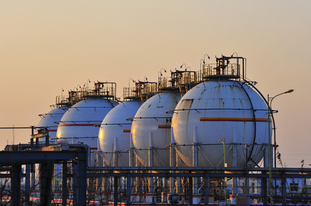 Oil and gas processing plantのeditorial素材