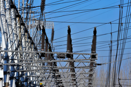 The substation electrical equipment