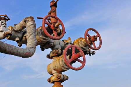 The pipe and valve oil fields