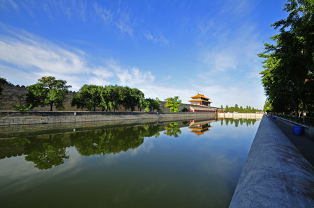 Beijing the imperial palace watchtowerのeditorial素材