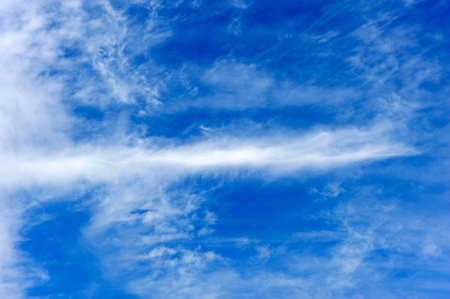 The blue sky and white clouds