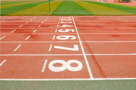 The runway on the sports field