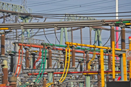 The substation electrical equipment