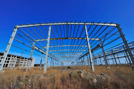 Steel frame structureのeditorial素材