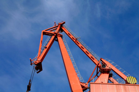 Port crane bridge and bulk carrier