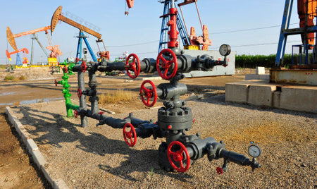 The pipe and valve oil fields