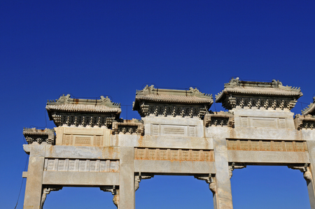 Ancient buildings in Chinaの写真素材