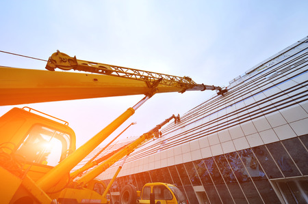 Construction workers are workingのeditorial素材