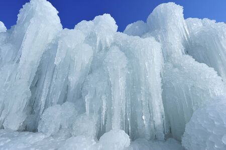 Frozen waterfallsの写真素材