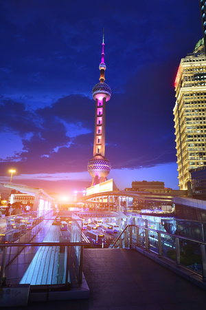 Shanghai world financial center skyscrapersのeditorial素材