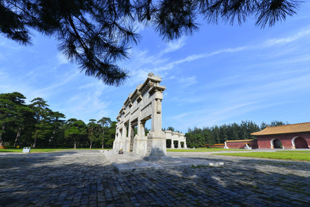 Ancient tomb in Chinaのeditorial素材