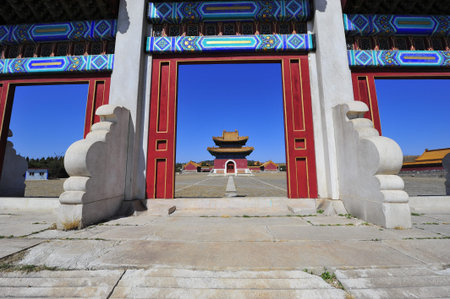 Ancient buildings in Chinaのeditorial素材