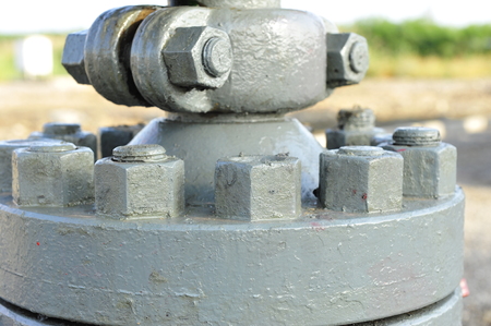 Bolts and nuts close up viewの写真素材