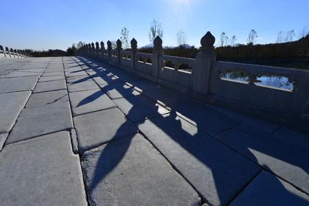 Ancient stone bridge in Chinaの写真素材