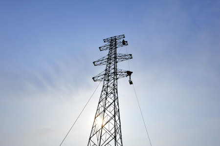 Pylon construction workers