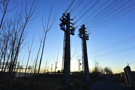 pylon at countryside