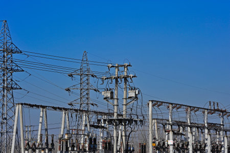 The substation electrical equipment