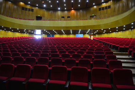 The auditorium seatsのeditorial素材