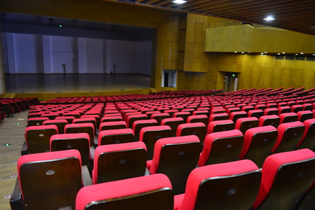 The auditorium seatsのeditorial素材
