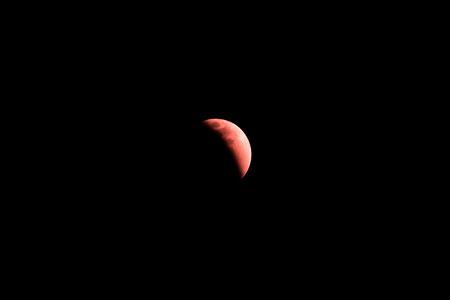 Eclipse of the moonの写真素材