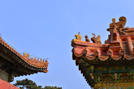 The ancient Chinese buildingsのeditorial素材