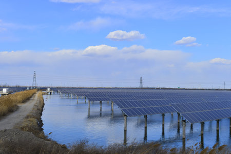 Solar panels green energy