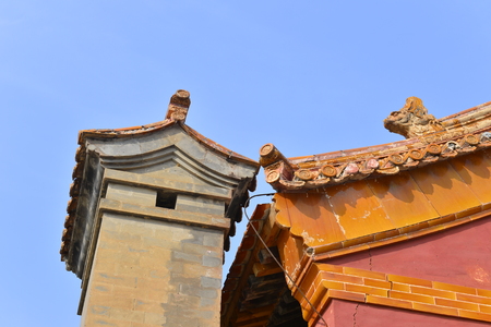 The ancient Chinese buildingsのeditorial素材