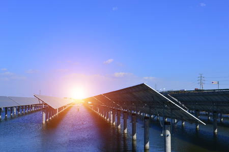 Solar panels green energyの写真素材