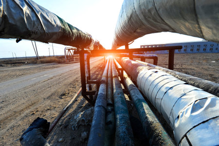 The pipe and valve oil fields 