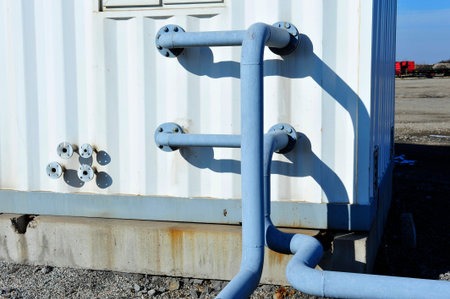 The pipe and valve oil fields