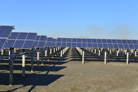 Solar panels green energy light energy