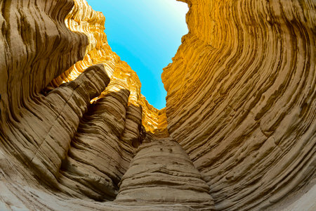 Geomorphic Scenery Desert in Yadan, Xinjiang, Chinaの写真素材
