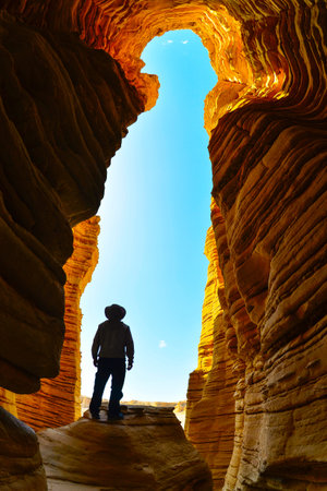 Geomorphic Scenery Desert in Yadan, Xinjiang, China