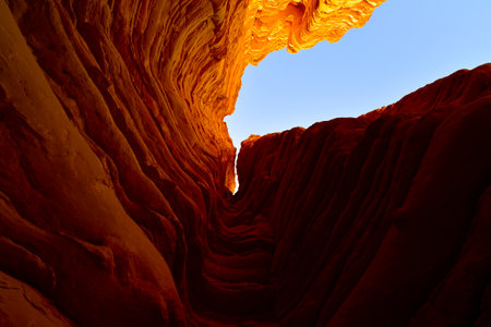 Geomorphic Scenery Desert in Yadan, Xinjiang, Chinaの写真素材