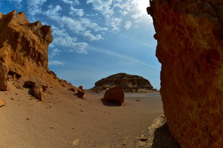 Geomorphic Scenery Desert in Yadan, Xinjiang, China