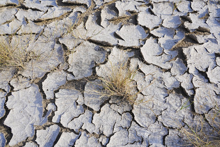 dry season with very arid terrain and little water broken soil