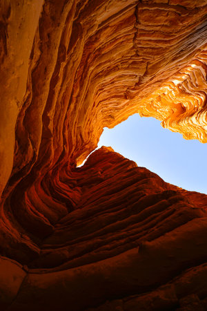 Geomorphic Scenery Desert in Yadan, Xinjiang, Chinaの写真素材