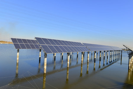 Solar panels green energy light energy
