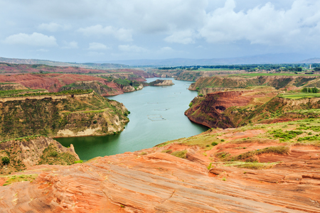 Water canyon in Danxiaの写真素材