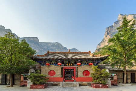 Wanshan temple in Yuntai Mountainのeditorial素材
