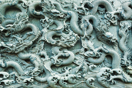 dragon reliefの写真素材