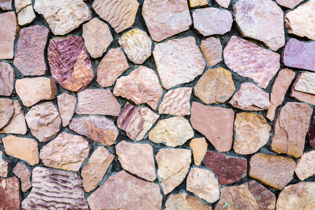Stone wall texture background materialの写真素材