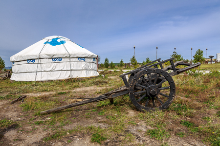 Mongolian yurts in the Khan Palaceのeditorial素材