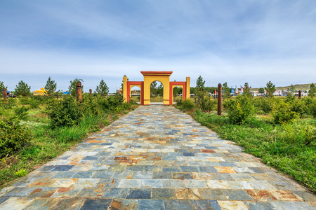 Jingbei Grassland, Great Khan Palace, National Characteristic Architectureのeditorial素材