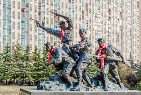 Battle hero sculptureのeditorial素材