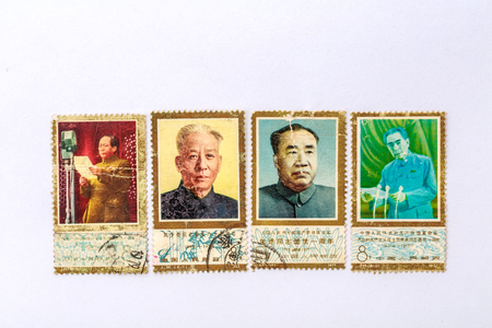 Great man old commemorative stampのeditorial素材